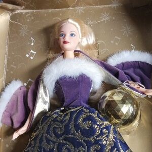 Barbie Doll in Gold and Blue Gown
